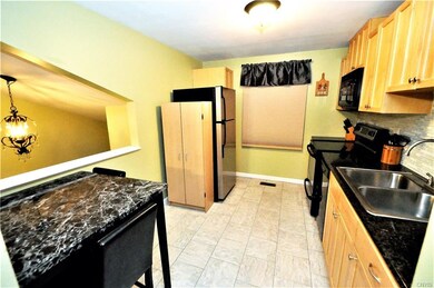 Kitchen with granite countertops, new appliances a