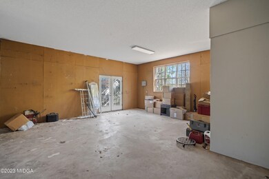 Basement workshop area