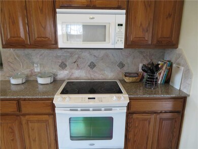 Smooth glass top builtin in stove and microwave