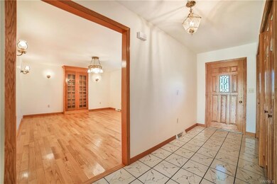 Welcoming foyer with two guest closets!