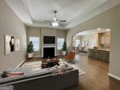 Virtually staged Great room