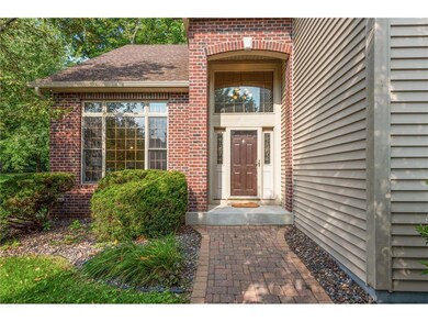 Front door with paver sidewalk