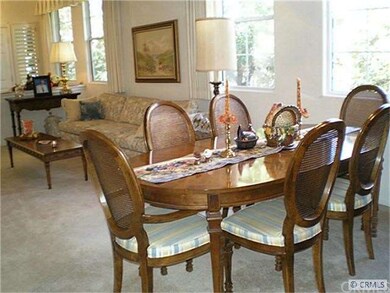 Bright living and dining room.