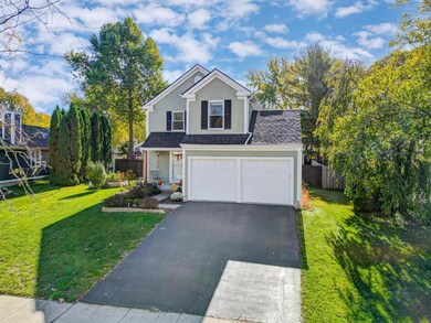 front yard and sidewalk