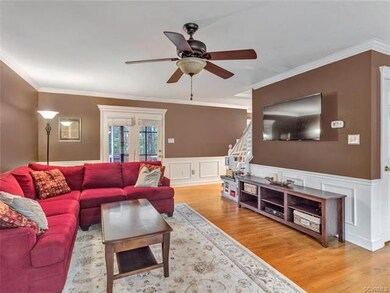 Wainscotting and Ceiling Fan