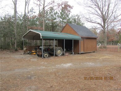 Large shed a carport