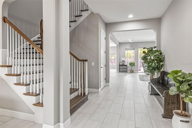Enter into your new home0 immediately left is the formal dining room.