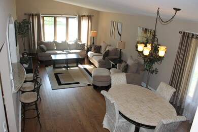 Light filled and vaulted ceiling makes this space 