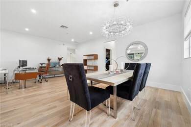Dining room featuring light hardwood / wood-style 