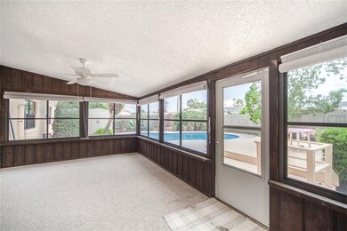 Florida Room view of the back yard and pool