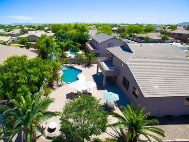 aerial backyard