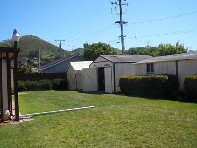 back yard/sheds