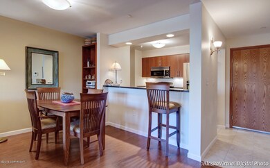 Dining area and kitchen bar