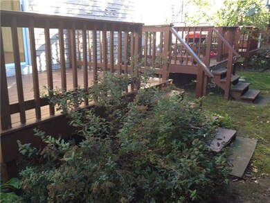 Exterior Back. Private Deck