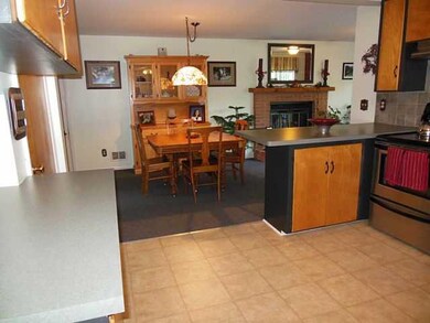 Kitchen kitchen looking to the gathering room