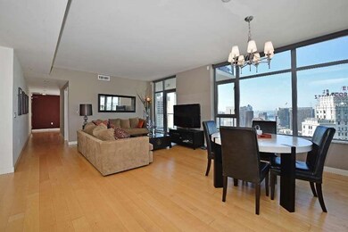 The open living space is light and bright!