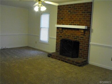 Large Family room with wood burning fireplace