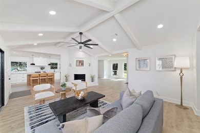 Family Room looking towards the kitchen and foyer.