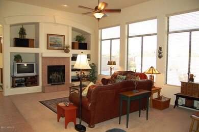 Great room with fireplace