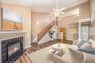Great room with furniture