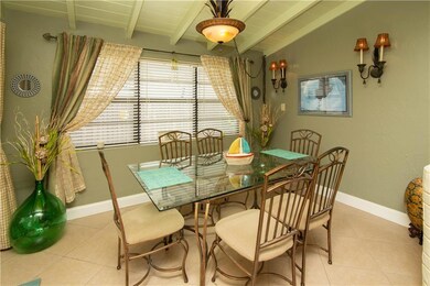 Florida Room with exposed beam ceiling