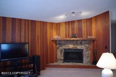 Living room with beautiful custom cedar