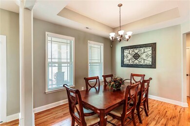 Dining Room has Tray Ceiling