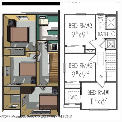 9A) 3 Bedroom 2 Bath Duplex Upper Level