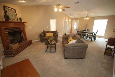 Florida room entrance. Kitchen to right.