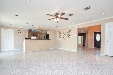 White doors are to good size laundry room