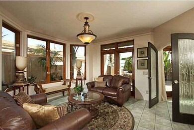 Living room with french doors and access to spacio
