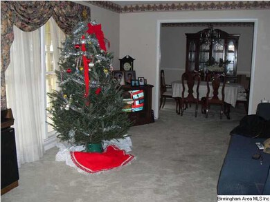 Main level living room of entrance foyer
