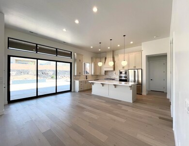 Dining area and kitchen