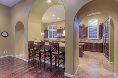 Raised bar eating area