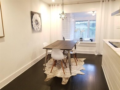 Dining room off kitchen and living room