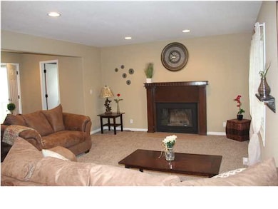 Beautiful fireplace on main level
