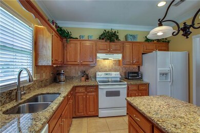 Travertine Tiled Backsplash