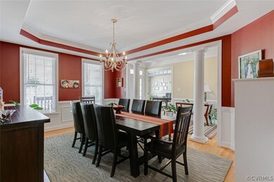 Stylish formal dining.