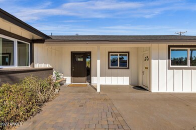 Front walk and patio