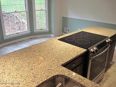 kitchen and eat in area