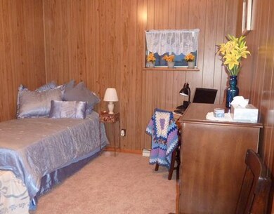 Bedroom. First floor bedroom is adjacent to bath a