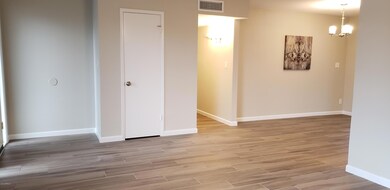 Living room into dining room