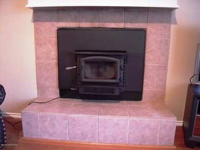 Living room  has new Fireplace Insert