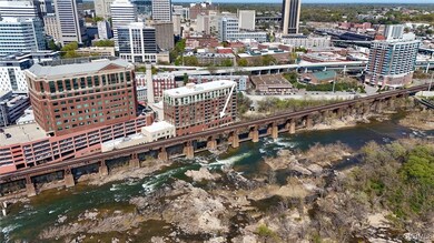 View of the Riverside on the James building.