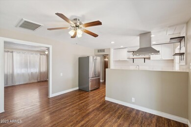 kitchen + dining area