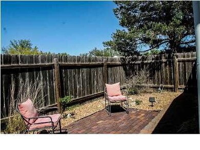 Back patio is great area for relaxing.