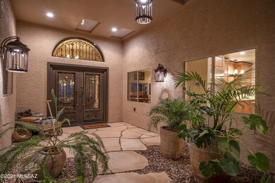 Custom Glass & Iron Entry Door