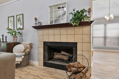 Enjoy the gas log fireplace on those cold winter nights.