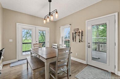 Dining area is roomy.