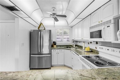 Granite counters, plantation shutters